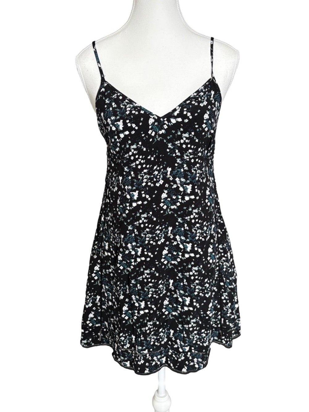 Sunday Best Black and White Floral Mini Dress